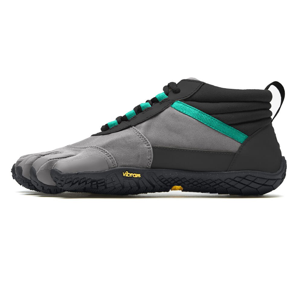 Zapatos De Trail Mujer Negros/Grises/Verdes - FiveFingers V-Trek Insulated - TXVHPM-496